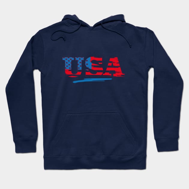 4th of july memorial day pattern Hoodie by bisho2412